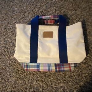 Y2K Tommy Hilfiger Womens Canvas Tote Small Plaid